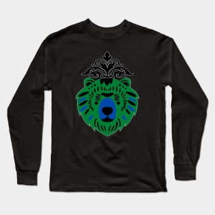 Green Bear with head jewelry Long Sleeve T-Shirt